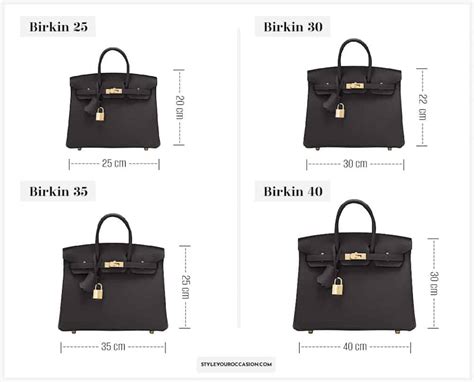 hermes bags chart|hermes bag size chart.